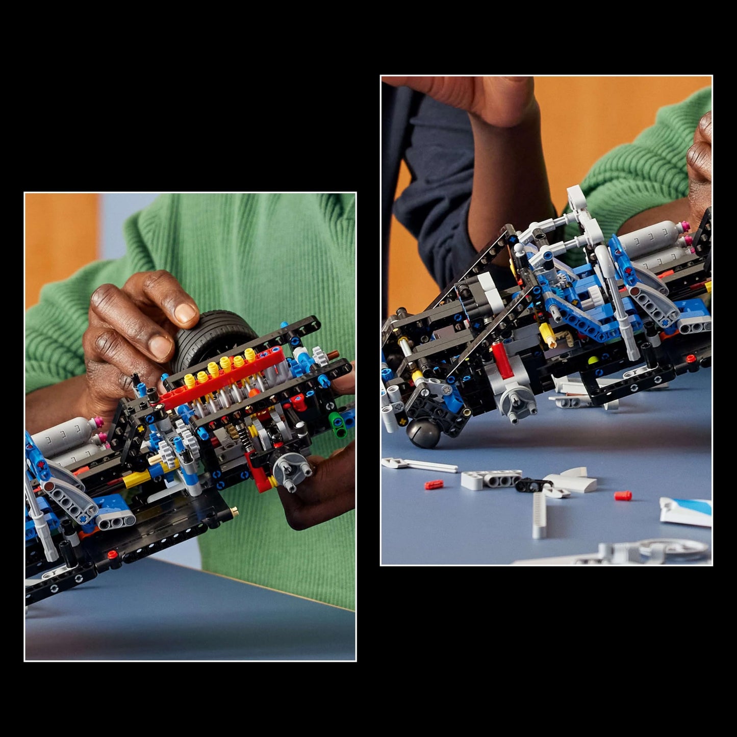 LEGO Technic 2 Fast 2 Furious Nissan Skyline GT-R R34 model building set for adults - featuring drift function, steering, suspension, and 6-cylinder engine - collector's gift for fans - 42210