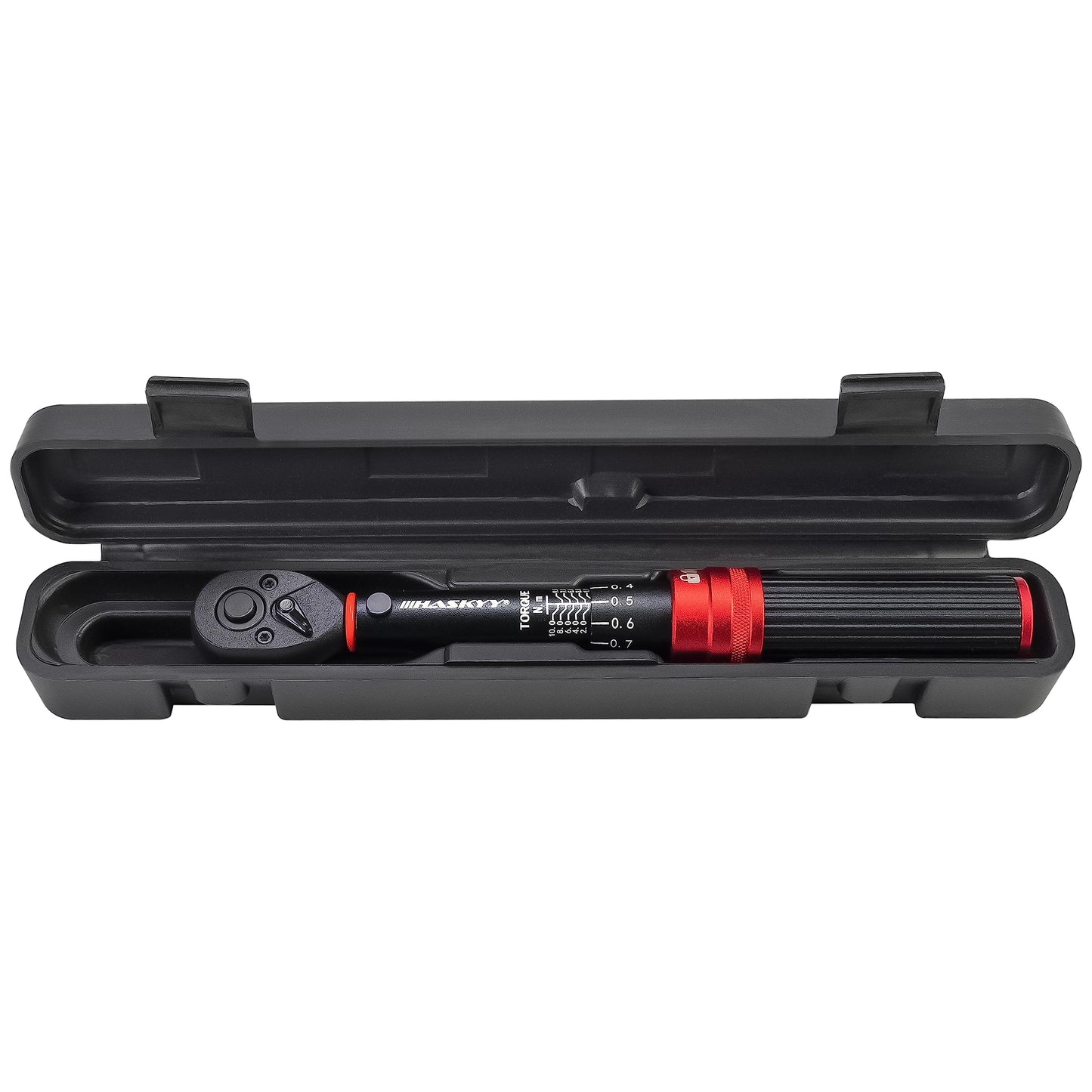 HASKYY Torque wrench 1/4 inch 1-10Nm Precision Bike E-Bike Motor Industry Micro Torque Ratchet Key ISO-calibrated in 0.1 steps