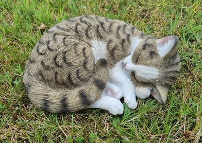 Specialty store Plus DECORATIVE CAT figurine Minka sleeping animal figurine cat figurine for indoor and outdoor use