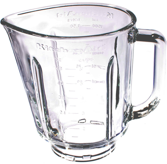 Replacement new replacement glass/pitcher 1.5 l for KitchenAid Stand Blender (models from KSB555, 5KSB555, KSB565, etc.)