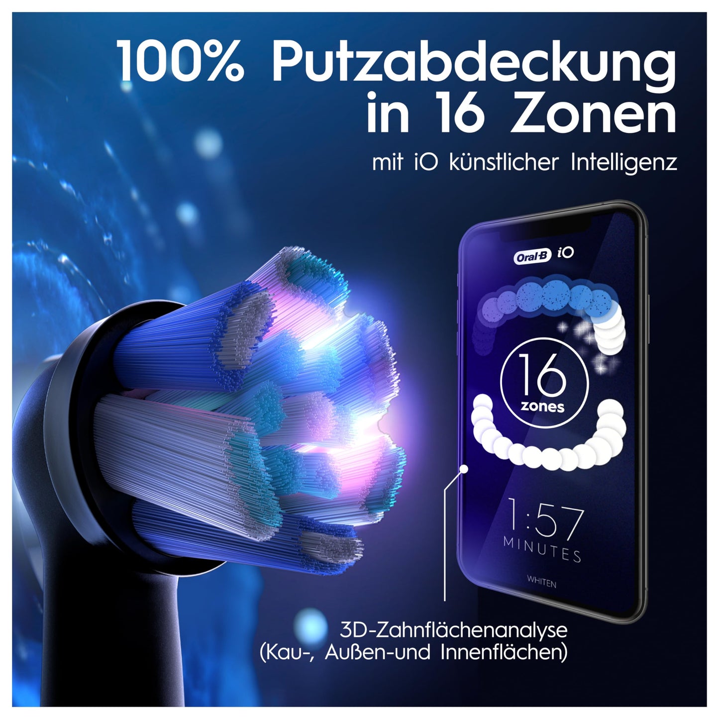 Oral-B iO Series 9 Electric Toothbrush, with 7 cleaning modes, tooth care, charging travel case & beauty pouch, Special Edition in black onyx.