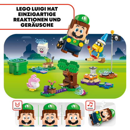 LEGO Super Mario adventure with interactive Luigi, Nintendo gift for boys, girls, and gamers aged 6+, adventure playset for kids with pink Baby Yoshi 71440.