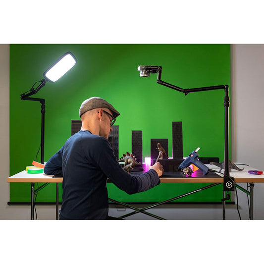 Elgato Master Mount L - Table Clamp with extendable rod up to 125 cm, ¼-inch thread, attach lighting, cameras, and microphones, ideal for streaming, video conferences, and studios.