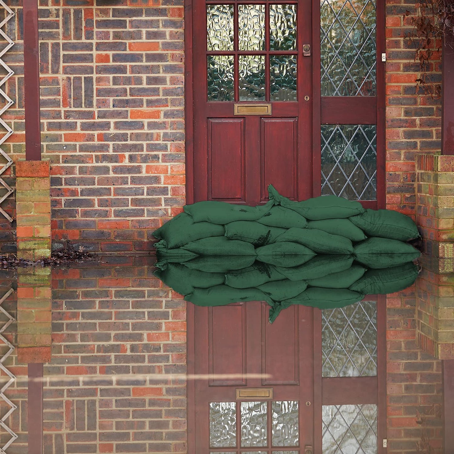 20 sandbags - flood protection sandbag - empty silo sandbags - silo bags water barrier flood (25 x 100 cm)