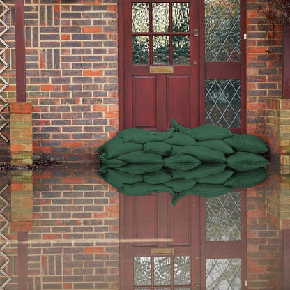 20 sandbags - flood protection sandbag - empty silo sandbags - silo bags water barrier flood (25 x 100 cm)