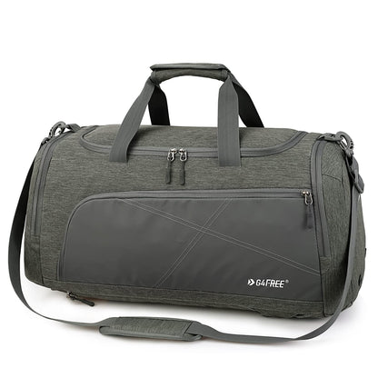 G4Free 45L Large Sports Bag & Travel Bag for Men and Women/ with Shoe Compartment & Wet Pocket/ Training Bag & Gym Bag & School Sports Bag/ for School & Sports & Fitness & Travel