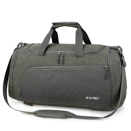G4Free 45L Large Sports Bag & Travel Bag for Men and Women/ with Shoe Compartment & Wet Pocket/ Training Bag & Gym Bag & School Sports Bag/ for School & Sports & Fitness & Travel