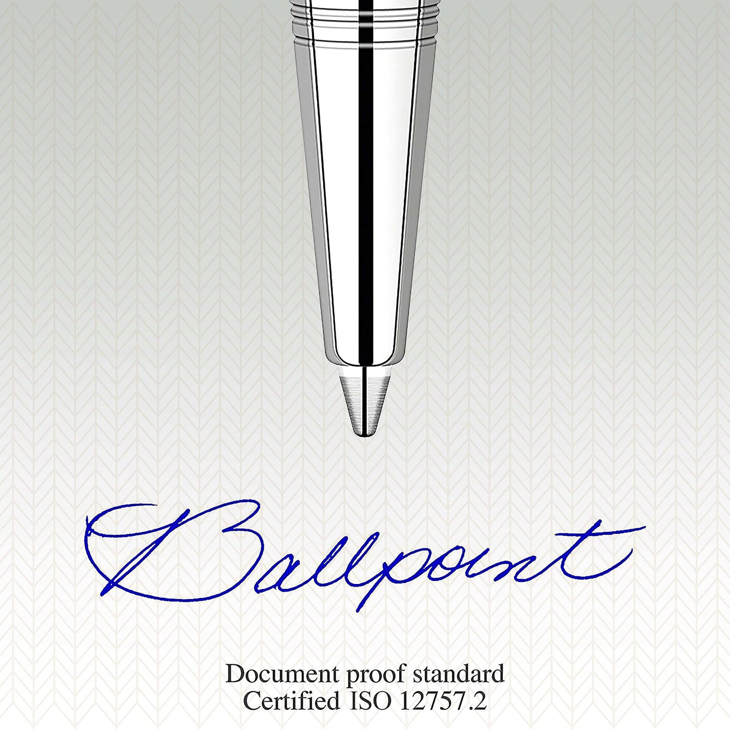 Parker ballpoint pen refills with medium point and blue QUINKflow ink, 10 count.