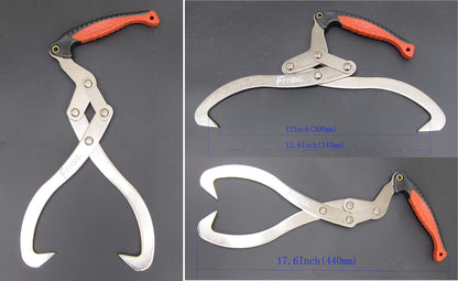 300 mm Log Carrier, Log Tongs, Log Lifting Hook, Timber's Tongs for Lifting Logs, Total Length 17.6 Inches
