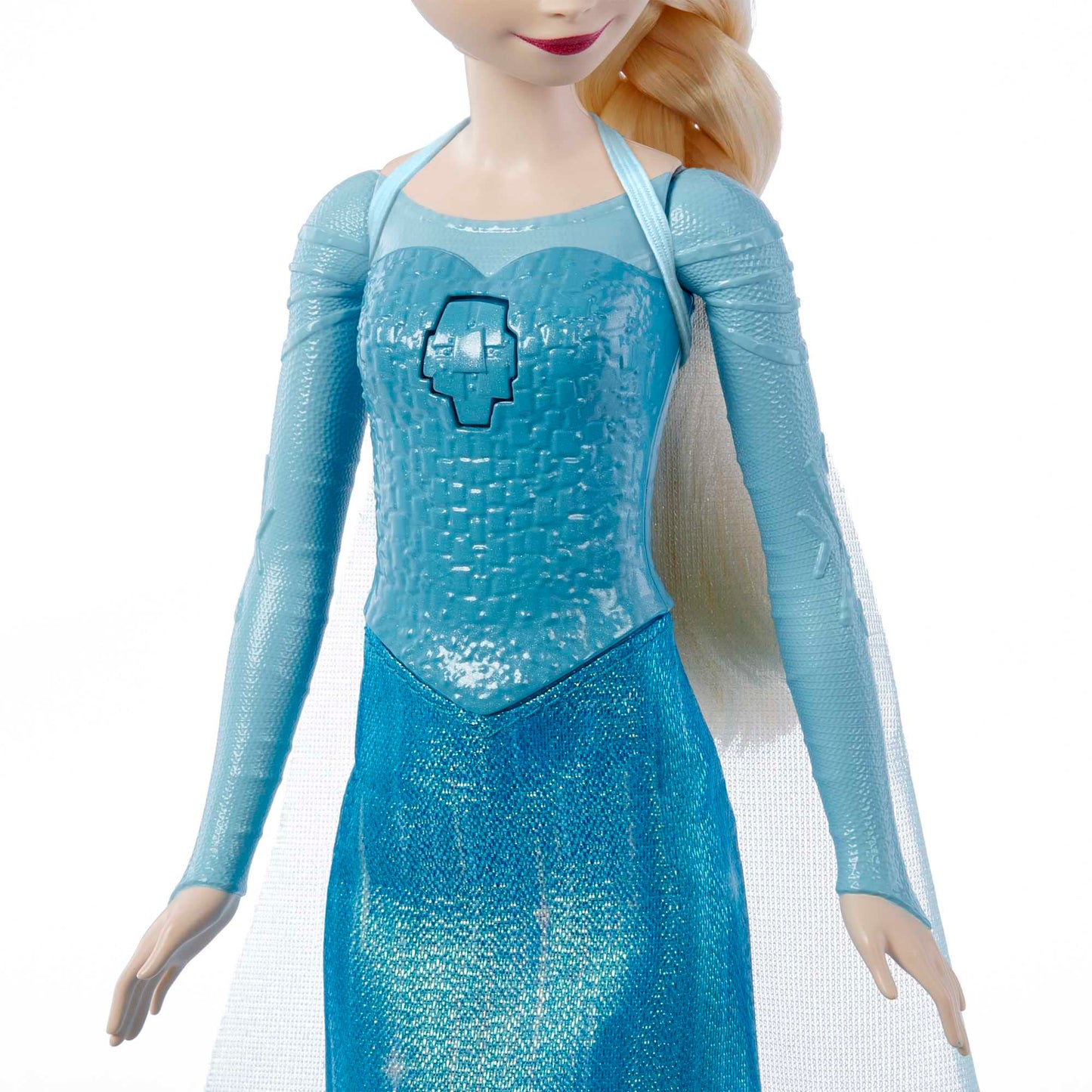 Mattel Disney Frozen Singing Elsa Fashion Doll in movie-inspired outfit sings "Let It Go" in English, French, German, Italian, JDL58