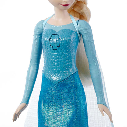 Mattel Disney Frozen Singing Elsa Fashion Doll in movie-inspired outfit sings "Let It Go" in English, French, German, Italian, JDL58
