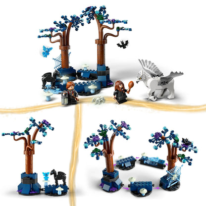 LEGO Harry Potter Forbidden Forest: Magical Creatures Toy with Hermione and Ron figures, includes fantasy creatures like Buckbeak and Thestral, gift for kids, girls, boys aged 8+ 76432