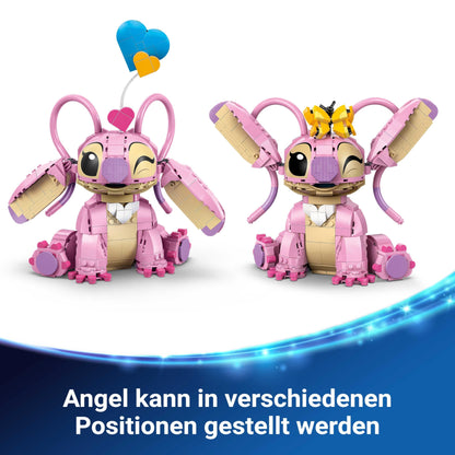 LEGO | Disney Angel - Lilo & Stitch Toy - Buildable playset with 3 heart balloons & 1 butterfly - Creative decoration - Gift for girls, boys ages 9+ and adult fans - 43257