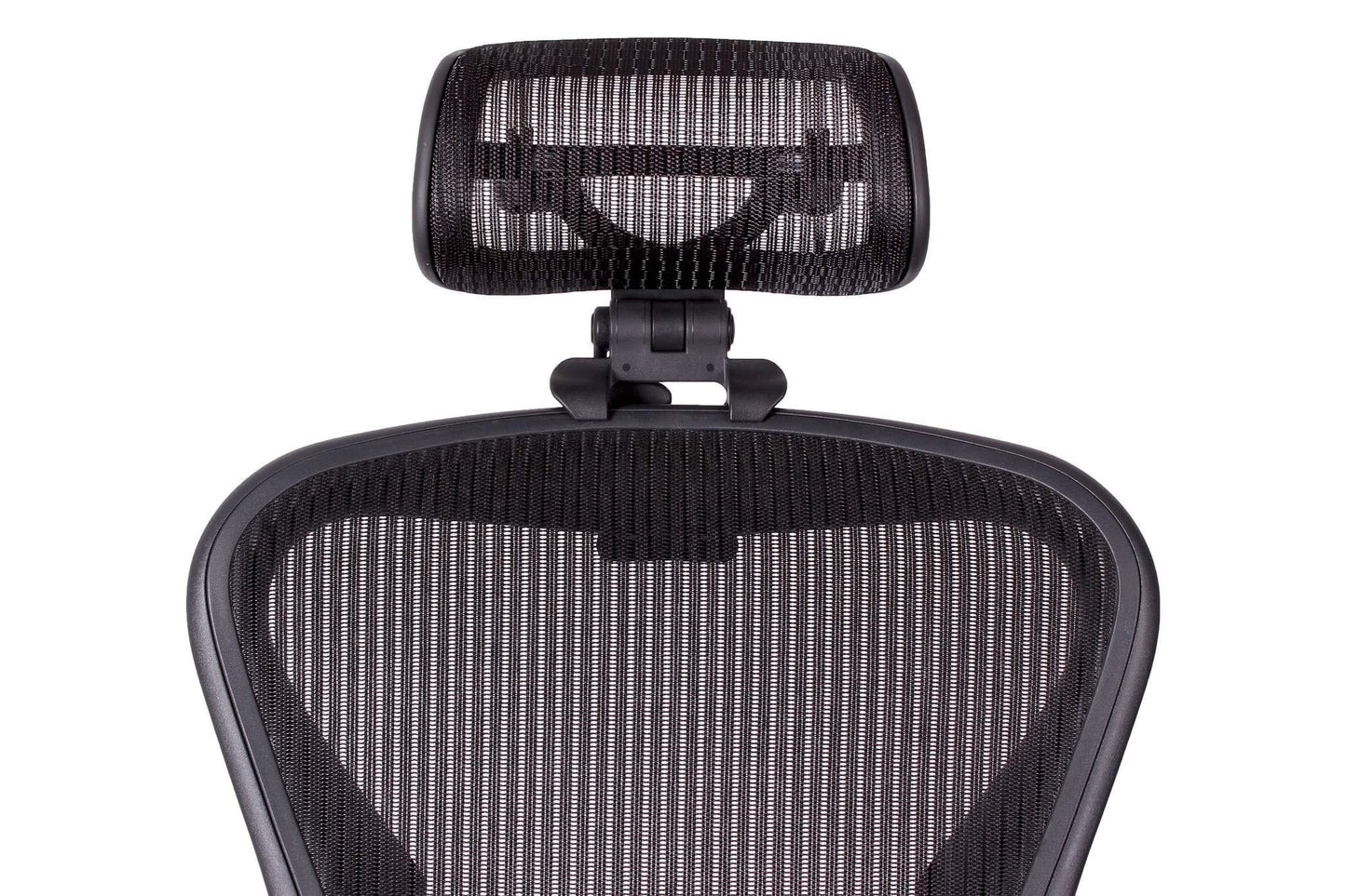 The original headrest for the Herman Miller Aeron chair H3 Carbon | Colors and mesh match classic Aeron chair 2016 and earlier models.