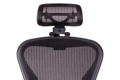 The original headrest for the Herman Miller Aeron chair H3 Carbon | Colors and mesh match classic Aeron chair 2016 and earlier models.