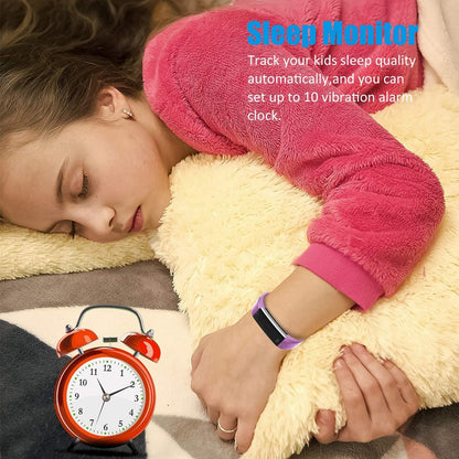 BIGGERFIVE Fitness Tracker Watch for Kids, Pedometer Watch with Calorie Counter and Sleep Monitor, Waterproof Activity Tracker Wrist Watch with Vibration Alarm.