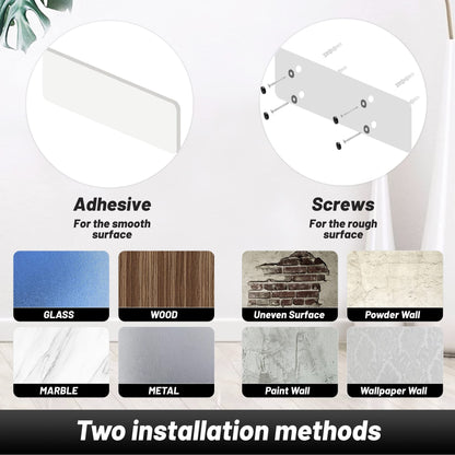 VEHHE Kitchen Paper Towel Holder No Drilling, Cabinet Stainless Steel Paper Towel Holder, Self-Adhesive or Screw Mount Zewa Roll Holder, 2-Pack for Bathroom and Kitchen