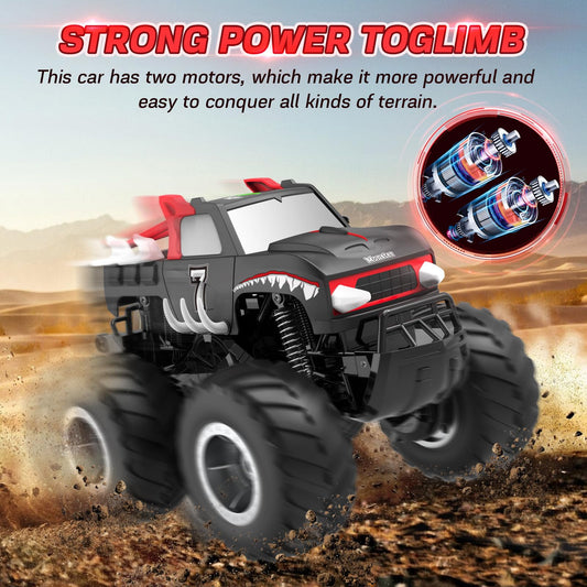 Pmgud Remote Control Car 1:16 Scale, 4WD, Waterproof, All-Terrain, Off-Road, Gift for Children 6+ years old.