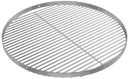 GriHero stainless steel grill grate with a diameter of 70cm for swing grill, grill grid with 3 hanging holes for swing grill grate and fire bowl tripod BBQ grill accessory. Solid 4mm thickness.