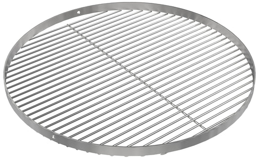 GriHero stainless steel grill grate with a diameter of 70cm for swing grill, grill grid with 3 hanging holes for swing grill grate and fire bowl tripod BBQ grill accessory. Solid 4mm thickness.