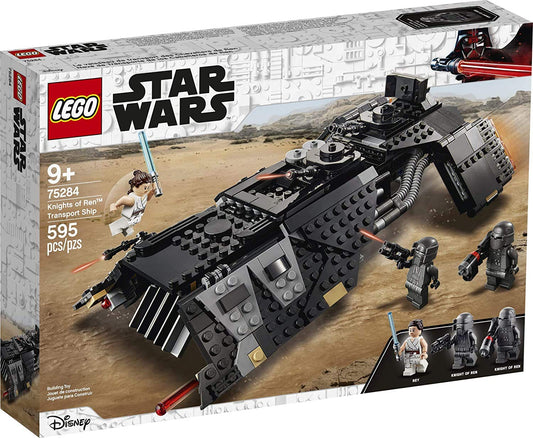 LEGO 75284 Star Wars Knights of Ren Transport Ship, set with Rey Minifigure.