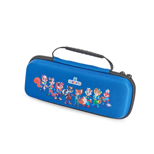 Edurino Collecting Pouch I Store figures and pen I Educational games for ages 4 and up I Holds up to 6 figures and 1 pen (Dark Blue)