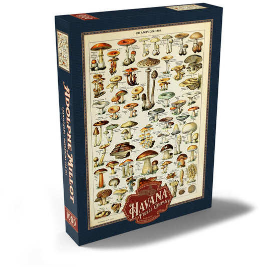 MyPuzzle Mushrooms - Vintage Art Poster, Adolphe Millot - Premium 1000 Piece Puzzle - MyPuzzle Special Collection by Havana Puzzle Company.