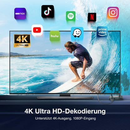 AIMIBO Wireless HDMI Transmitter and Receiver 4K/5G, 2-in-1 HDMI Wireless USB-C/HDMI Transmitter and Receiver, 165 feet/50m video streaming with HDMI/VGA dual screen for HDTV, set-top box, SkyQ.