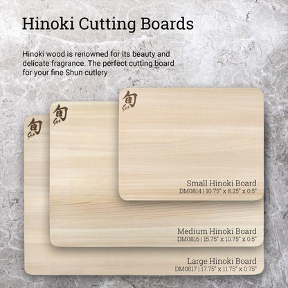 KAI Shun Cutting Board Hinoki, Size M - Japanese Cypress - Dimensions 40.5 x 27.5 x 1.35 cm Cutting Surface Wooden Board for Cutting