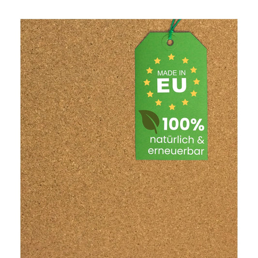Cork board 100x50cm 30mm thick I Natural cork board for pin board, wall decoration or soundproofing I Environmentally friendly DIY project material for crafting & model making.