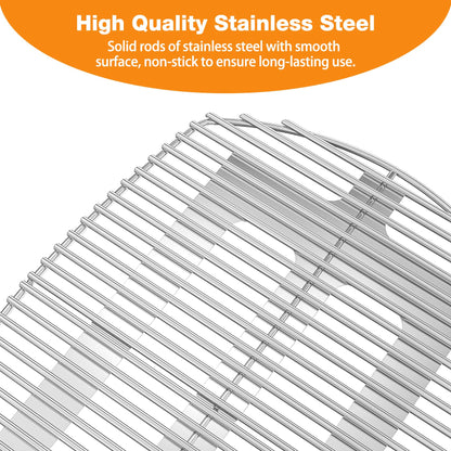 Onlyfire Stainless Steel Grill Grate, Replacement Grate (65.5 * 44.5 cm) for Weber Q300, Q320, Q3000, Q3100, Q3200 Gas Grills.