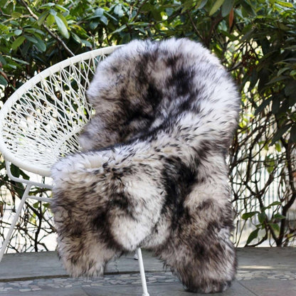 Merino sheepskin from the Black Forest, 110-120 cm, cozy and soft. Ecologically tanned by German farms, natural form decor, premium sheepskin runner, seat pad.