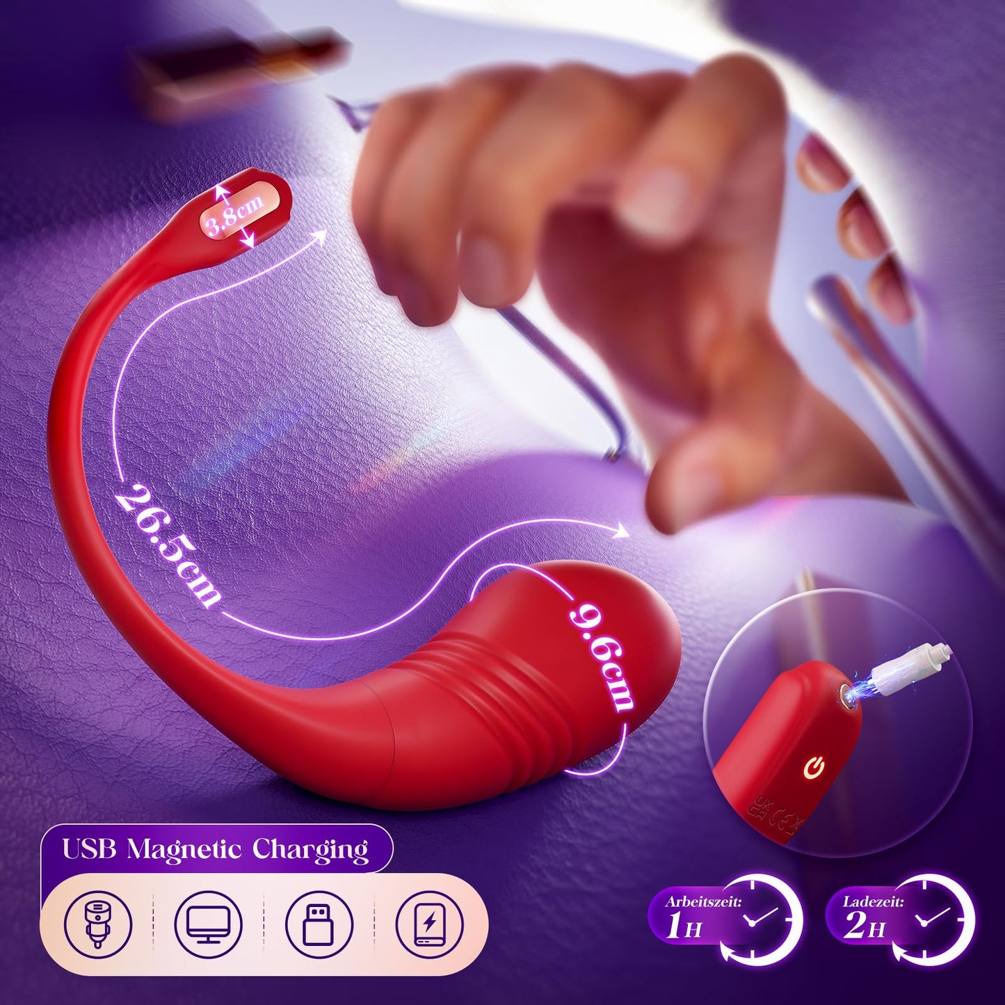 Cacuola vibrator with 9 thrusting vibration modes for women, sex toy set for women, vibrator sets for women, sex toys for women, vibrators sex toys, bullet vibrators & vibrating eggs.