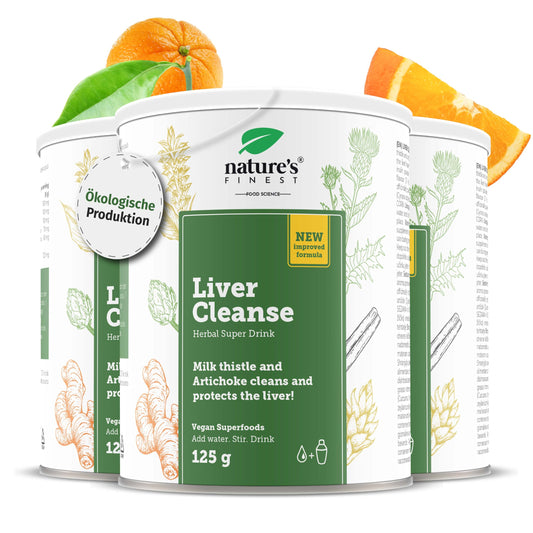 Nature's Finest Liver Cleanse Powder - Liver Complex with Milk Thistle, Artichoke, and Turmeric for Detox - High Potency with 80% Silymarin - No Artificial Additives, Vegan, Tested, 375g