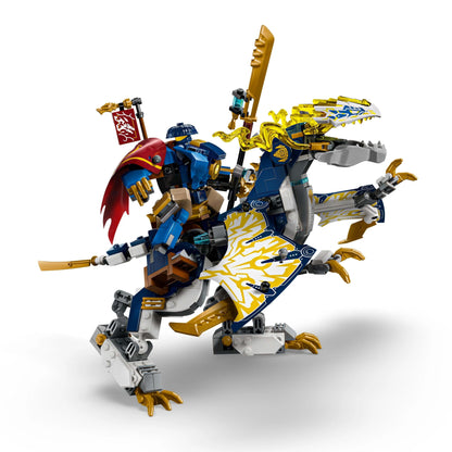 LEGO NINJAGO Rogues Mech Dragon Rider - Ninja toy with dragon, 4 minifigures, and equipment - Gift idea for boys and fans of Dragon's Rise aged 8+ - 71843