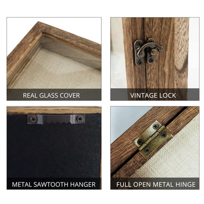 GraduatePro 3D photo frame 20x25 for filling showcase wall for brown object frame wedding box decor or desk