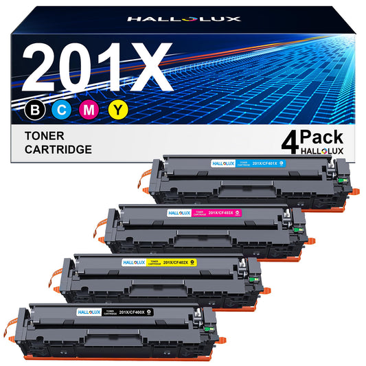 201X 201A Toner compatible for HP 201X Black CF400X CF400A Multipack for HP M277dw Color LaserJet Pro MFP M277dw Toner M277 M252dw M277n M274n M252n M252 (Black, Cyan, Yellow, Magenta)