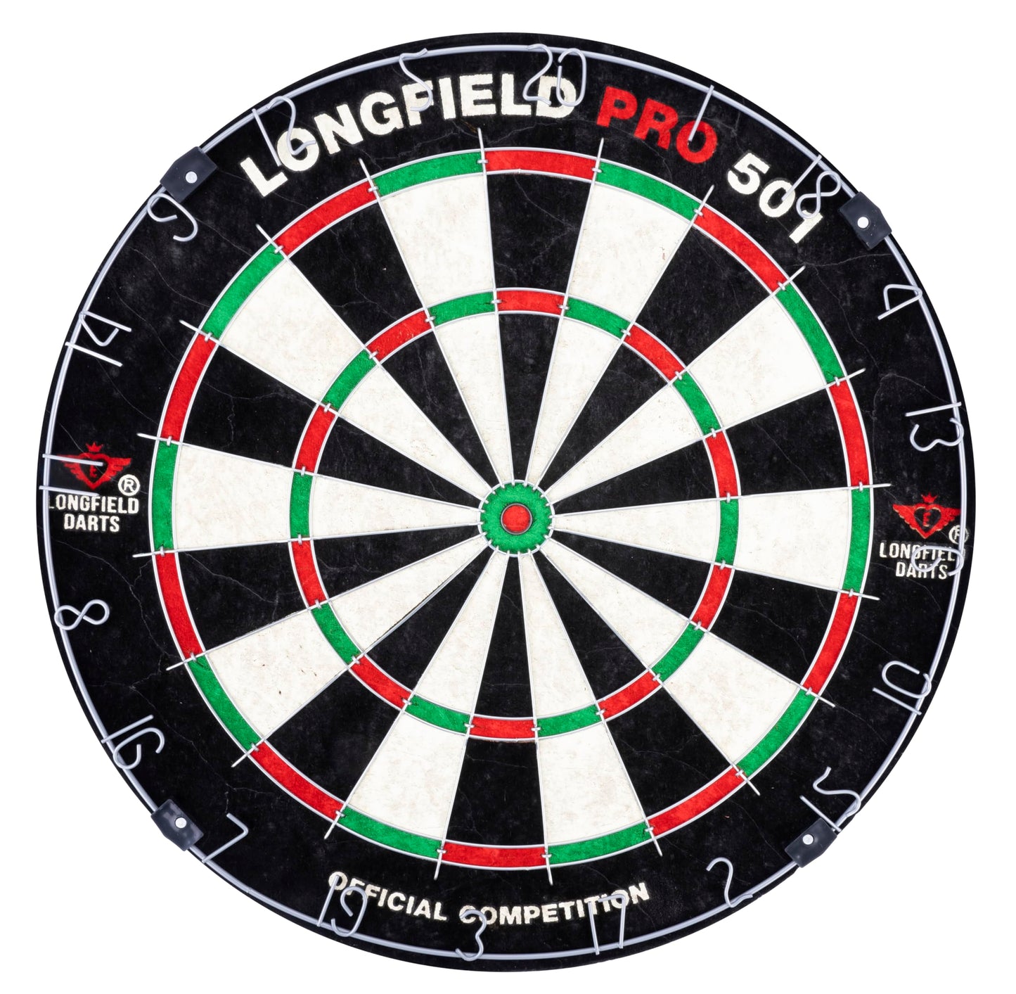 Engelhart wooden dart cabinet, sisal dartboard, includes 6 darts 18gr and accessories (chestnut)
