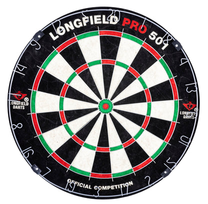 Engelhart wooden dart cabinet, sisal dartboard, includes 6 darts 18gr and accessories (chestnut)