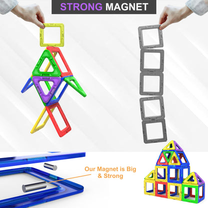Magnetic building blocks Magnet Montessori toy for kids 40pc set Suitable for ages 3-8, ideal educational toy for boys girls gift