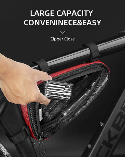 ROCKBROS Frame Bag Triangle Bag 1.2L Bicycle Bag for MTB, Road Bikes Water-Resistant Tool Bag