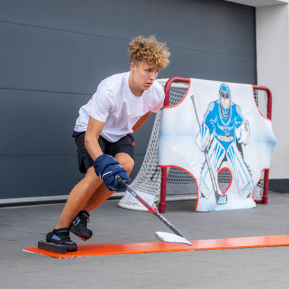 Hockey Revolution Slideboard PRO - Workout Slide Board for Hockey, Skating, Tennis, Running, Skiing - Adjustable length - Used by Pros/Cardio Workout - Easy to Use and Store