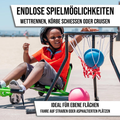 EzyRoller Classic children's vehicle tricycle seat toy, color: red.