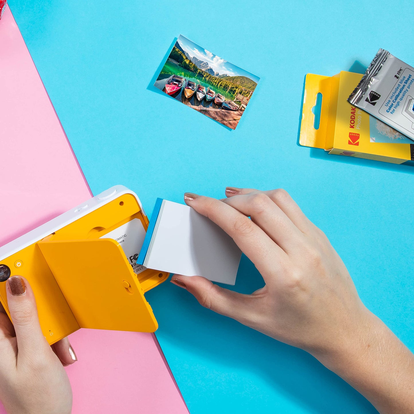 Kodak 2"x3" Premium Zink Photo Paper (100 Sheets) Compatible with Kodak PRINTOMATIC, Kodak Smile, and Step Cameras and Printers.