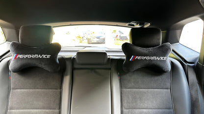 FS 2X Car Neck Pillow - Ergonomic Neck Support for Headrest - Adjustable Head Pillow - Comfort Car Accessory for Long Drives - Universally fitting - sporty & high quality