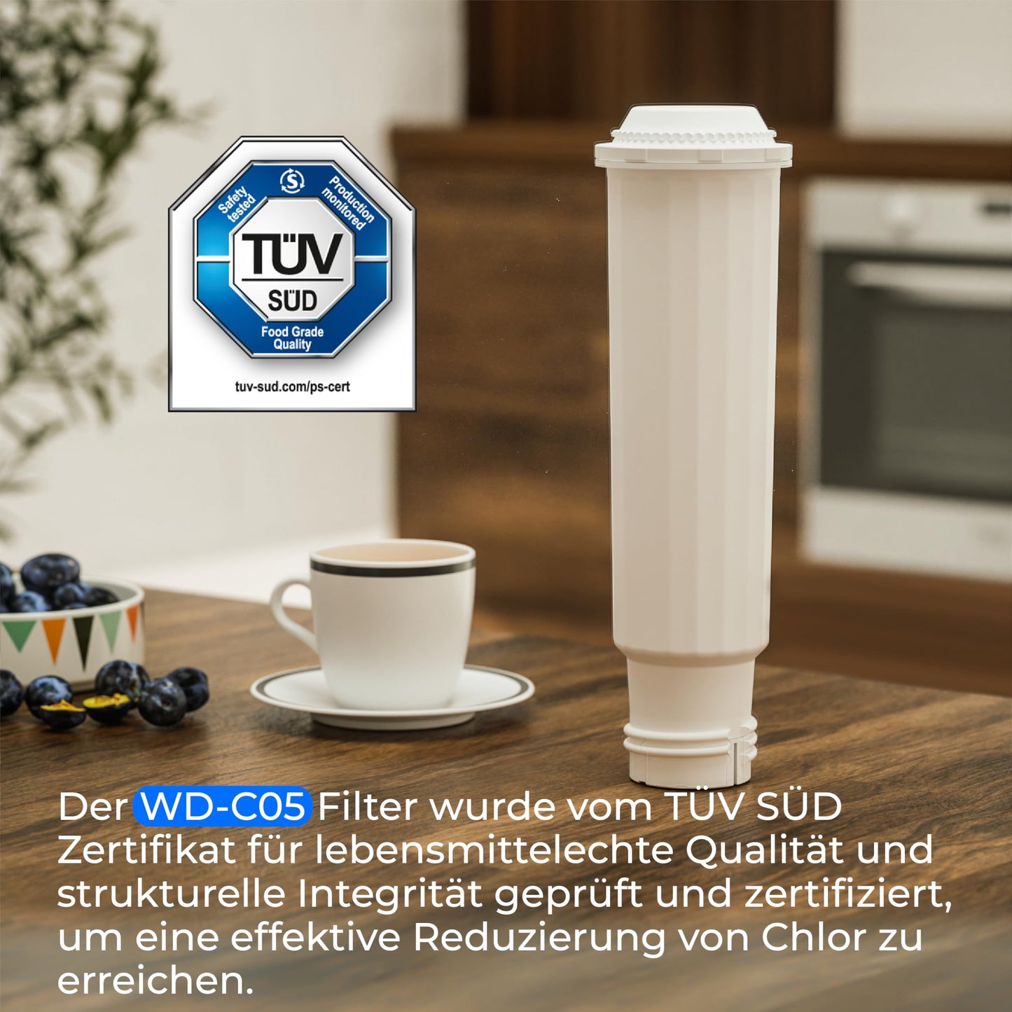 Waterdrop coffee filter cartridge, replacement for Melitta® water filter, F088 Krups® water filter, Nivona®, compatible with Krups® EA829S, Jura®, Melitta® Barista TS and more, TÜV SÜD certified (4)