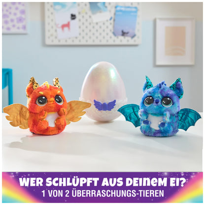 Hatchimals Alive Mystery Egg Draggle - magical self-hatching egg approximately 25 cm in size with interactive surprise plush toy, suitable for children aged 5 and up.