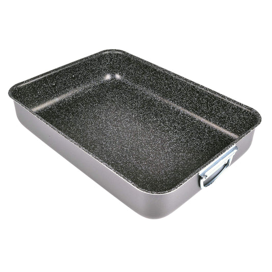 ALLUFLON Traditional Italian Lasagna Pan, Aluminum, Black, 40 x 28 cm