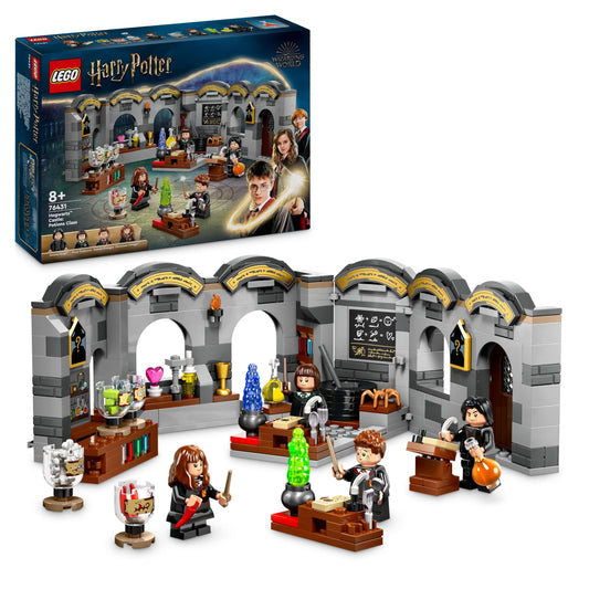 LEGO Harry Potter Hogwarts Castle: Potions Class, fantasy toy, buildable classroom, gift idea for boys, girls, and all fans, with Hermione Granger and Severus Snape 76431
