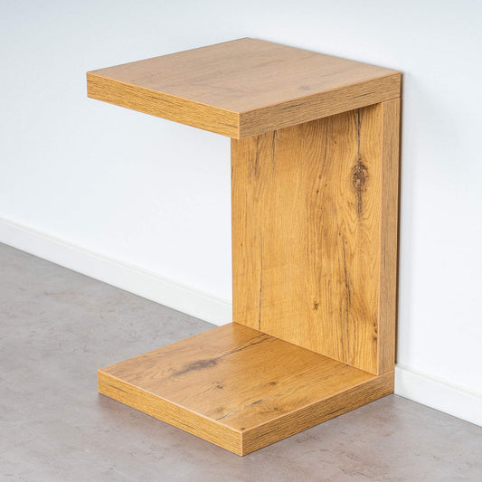 levandeo Coffee Table Coco Wood 32x32x50cm Wild Oak Oak Table Side Table Decoration Coffee Table Shelf No Assembly Required Solidly Glued